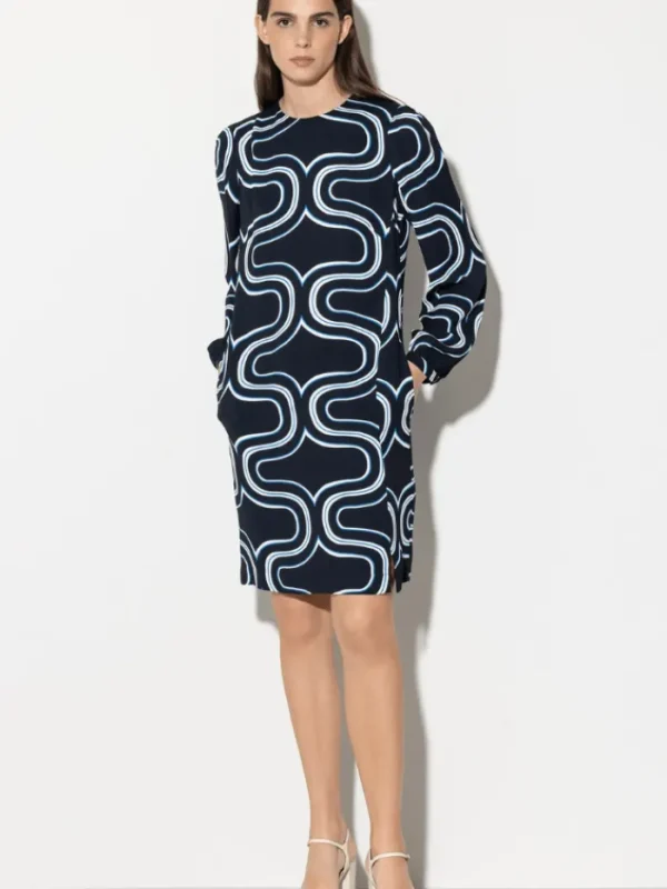Luisa Cerano Dresses | Gifts Under £250^Mini Dress With Wave Print 798481 3604 Col 2921
