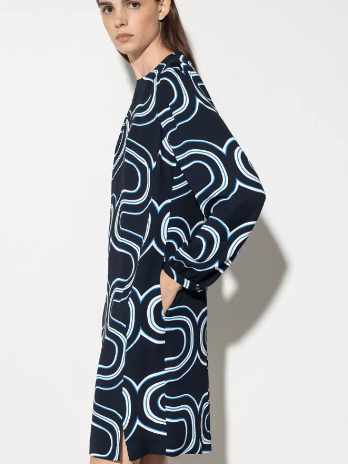 luisa_cerano_mini_dress_w_2-1.webp Luisa Cerano Dresses | Gifts Under £250^Mini Dress With Wave Print 798481 3604 Col 2921