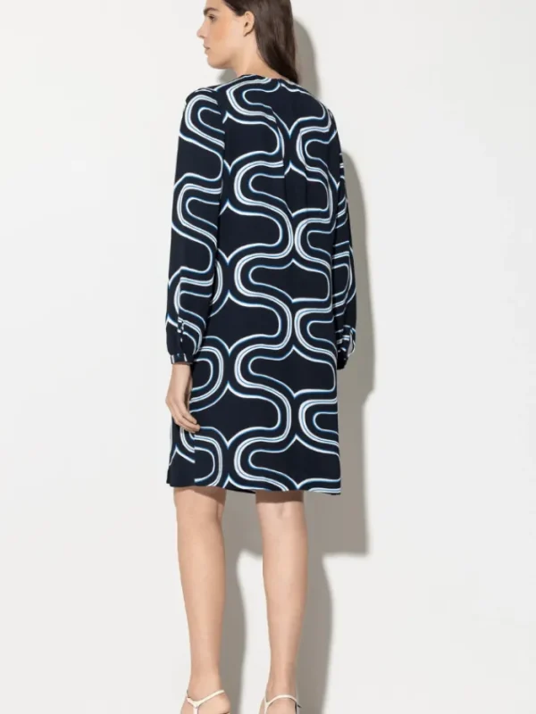 Luisa Cerano Dresses | Gifts Under £250^Mini Dress With Wave Print 798481 3604 Col 2921