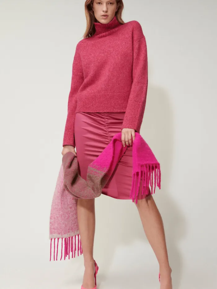 luisa_cerano_pink_turtlen_0.webp Luisa Cerano Knitwear | Gifts Under £250^Pink Turtleneck Pullover 188302 5292 Col 0453