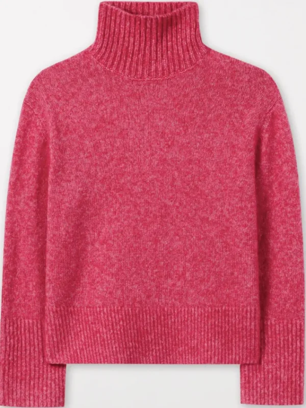 Luisa Cerano Knitwear | Gifts Under £250^Pink Turtleneck Pullover 188302 5292 Col 0453