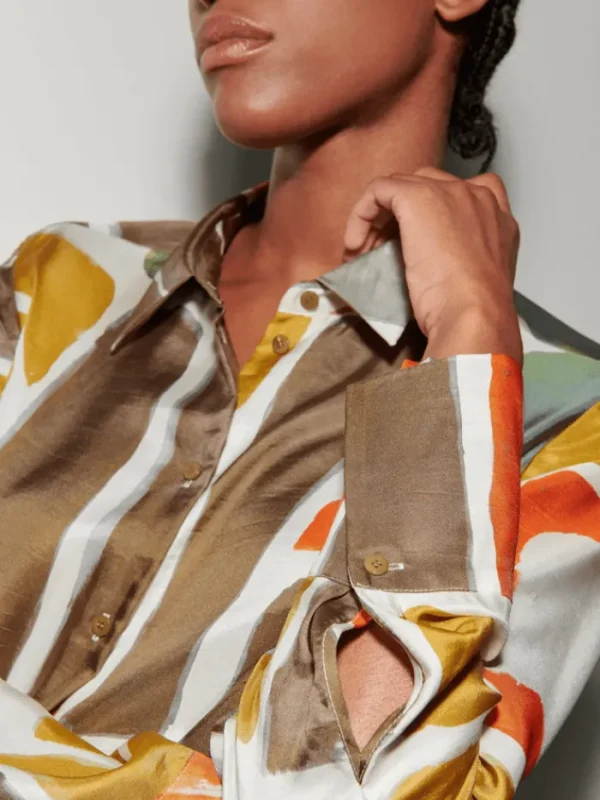 Luisa Cerano Dresses | Luxury Gifts^Shirt Dress With Ethnic Print 798495 3626 Col 1037