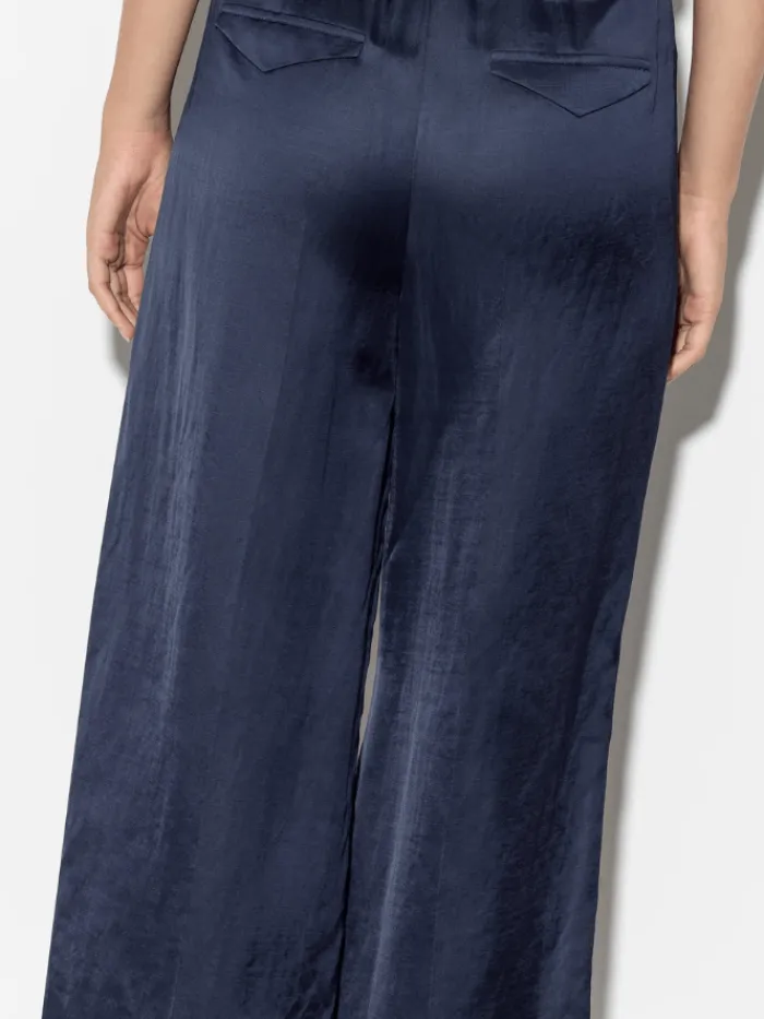 luisa_cerano_wide_leg_lin_2.webp Luisa Cerano Trousers | Luxury Gifts^Wide Leg Linen Blend Trousers In Navy 698524 3596 Col 029