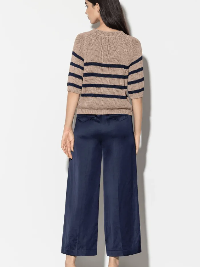 luisa_cerano_wide_leg_lin_4.webp Luisa Cerano Trousers | Luxury Gifts^Wide Leg Linen Blend Trousers In Navy 698524 3596 Col 029