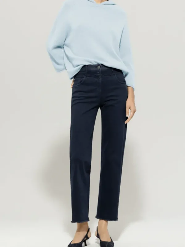 Luisa Cerano Knitwear | Luxury Gifts^Women's Cashmere Blend Hoodie In Sky Blue 118607 5871 Col