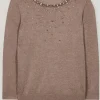 Luisa Cerano Knitwear | Luxury Gifts^Women's Fine Knit Jumper With Glittering Stones 118608 59