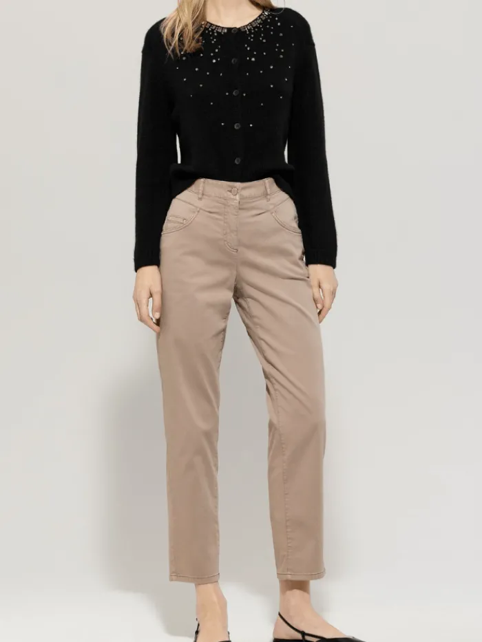 luisa_cerano_womens_high__1-1.webp Luisa Cerano Denim | Trousers^Women's High Stretch Tapered Denim Trousers 618734 1883 C