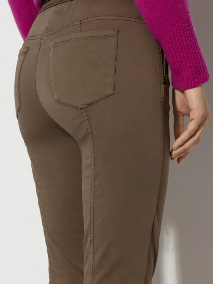 luisa_cerano_womens_high__4-2.webp Luisa Cerano Denim | Luxury Gifts^Women's High Stretch Denim Jeans In Tobacco 607600 1883 C