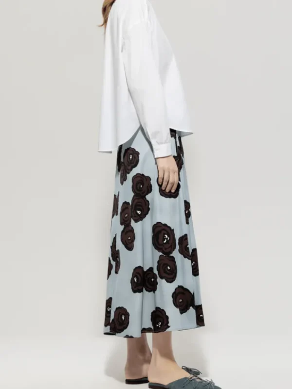 Luisa Cerano Skirts | Luxury Gifts^Women's Maxi Skirt With Flower Print 518272 3728 Col 2197
