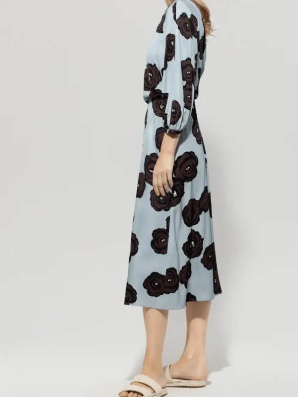 Luisa Cerano Dresses | Luxury Gifts^Women's Maxi Dress With Flower Print 718561 3728 Col 2197