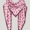 Luisa Cerano Scarves & Gloves | Luxury Gifts^Women's Silk Scarf With Lips Print 818425 9463 Col 4244