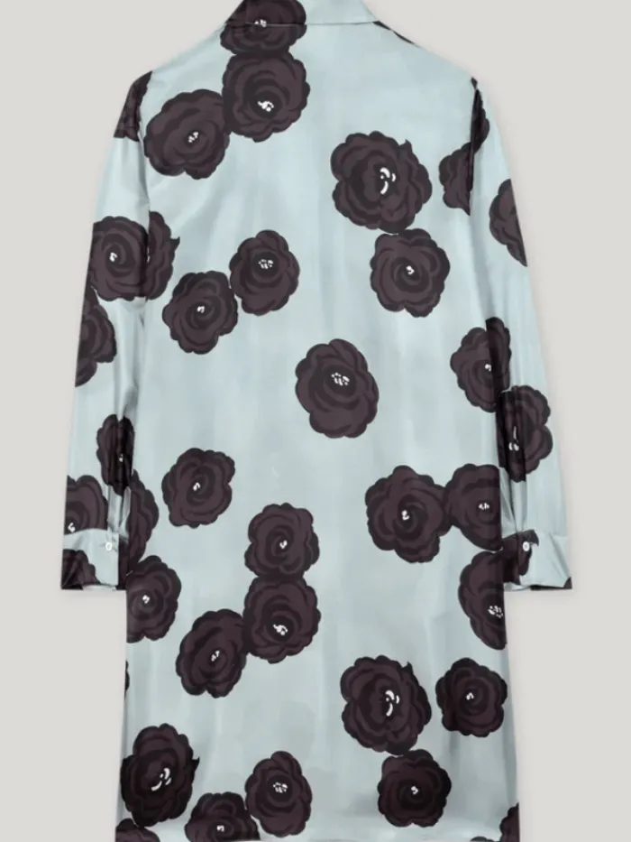 luisa_cerano_womens_silk__5.webp Luisa Cerano Dresses | Luxury Gifts^Women's Silk Shirt Dress With Flower Print 718565 3746 Co