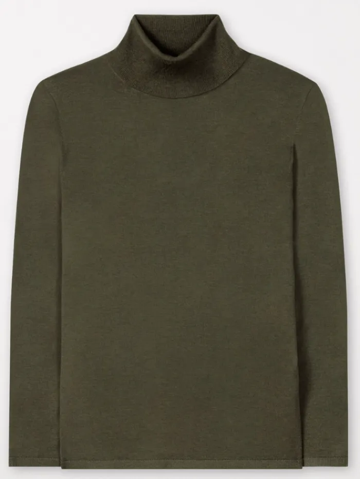 luisa_cerano_wool_blend_t_1-1.webp Luisa Cerano Knitwear | Gifts Under £250^Wool Blend Turtleneck Jumper In Bamboo 188340 5903 Col 03