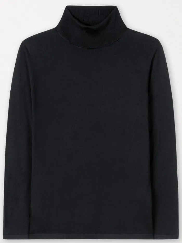 luisa_cerano_wool_blend_t_1.webp Luisa Cerano Knitwear | Gifts Under £250^Wool Blend Turtleneck Jumper In Dark Grey 188340 5903 Col