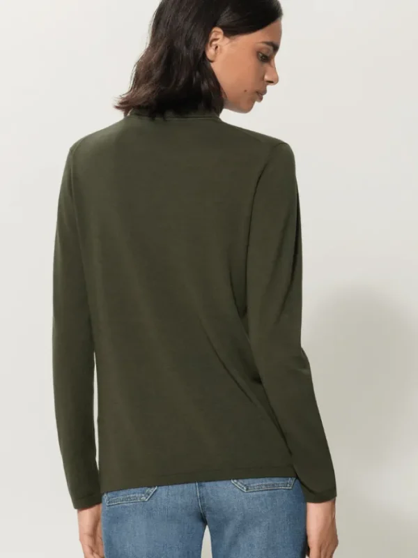 Luisa Cerano Knitwear | Gifts Under £250^Wool Blend Turtleneck Jumper In Bamboo 188340 5903 Col 03