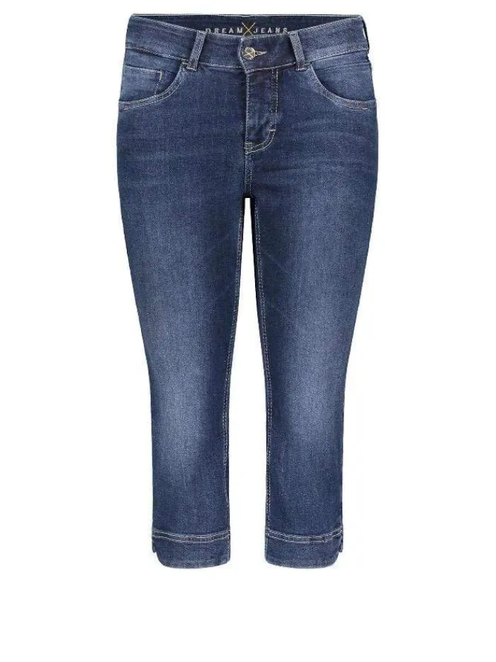 mac_dream_m_capri_cropped_0.webp Mac Jeans Denim | Gifts Under £250^Mac Dream M Capri Cropped Jeans 5469 0355 D853 Dark Used Denim