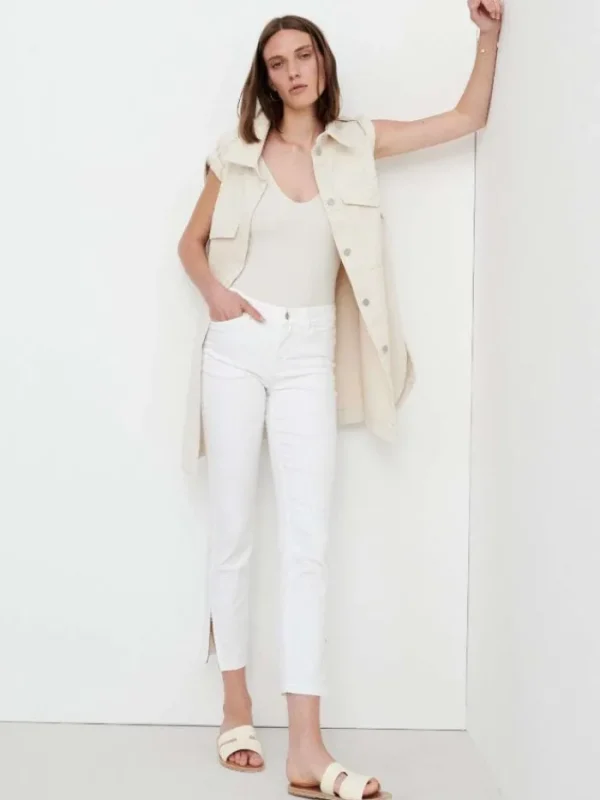 Mac Jeans Denim^WHITE M Dream Chic Cropped Jeans 5471 0355L D010