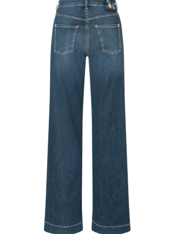 Mac Jeans Denim | Gifts Under £250^Mac Women's Dream Wide Wonder Light Jeans In Authentic Dark Wash 5441