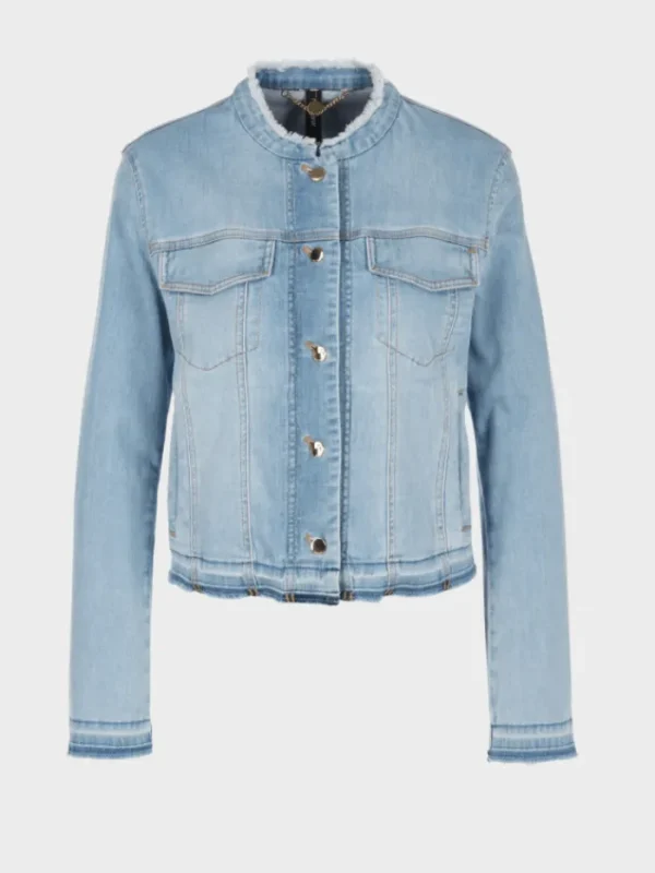 Marc Cain Additions Coats And Jackets | Denim^Baby Blue Denim Jacket UA 31.01 D51 COL 351