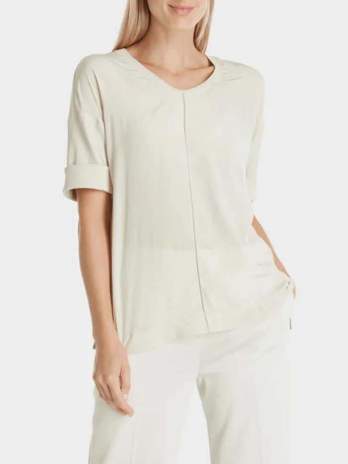 marc_cain_additions_blous_1-1.webp Marc Cain Additions Tops | Gifts Under £250^Blouse In Light Beige WA 55.01 J29 COL 182