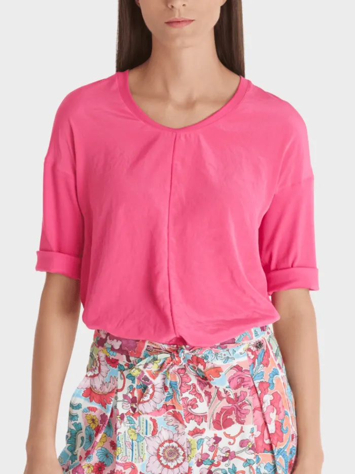 marc_cain_additions_blous_6.webp Marc Cain Additions Tops | Gifts Under £100^Blouse In Pink WA 55.01 J29 COL 245