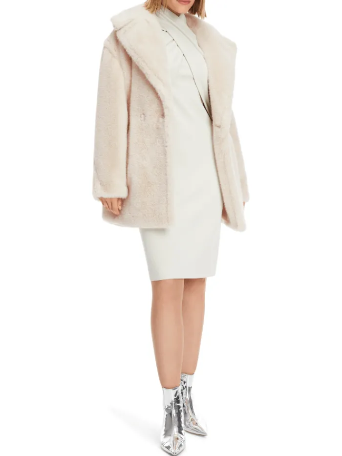 marc_cain_additions_faux__1.webp Marc Cain Additions Coats And Jackets | Faux Fur Edit^Faux Furry Coat In Light Beige XA 12.07 W86 COL 18
