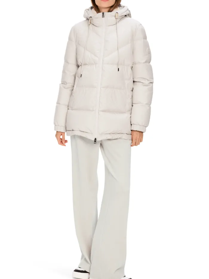 marc_cain_additions_padde_1.webp Marc Cain Additions Coats And Jackets | Luxury Gifts^Padded Quilted Coat In Light Beige XA 12.02 W79 CO