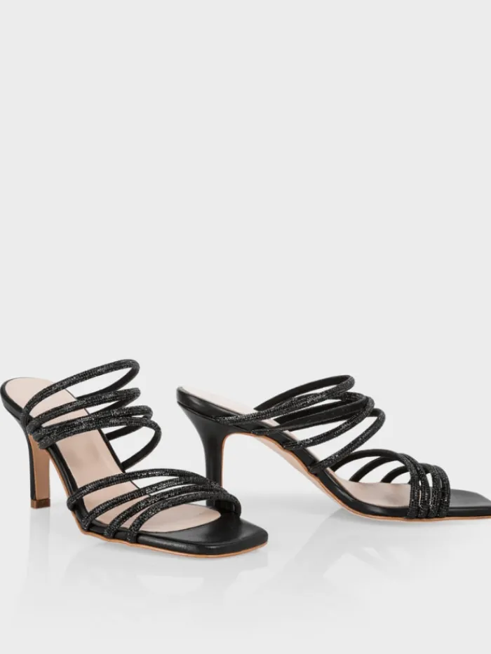 marc_cain_black_mules_wit_3.webp Marc Cain Party Wear | Footwear^Black Mules With Glitter Straps WB SG.08 Z08 COL 900