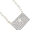 Marc Cain Collections Party Wear | Bags^Belt With Mini Bag In Silver And Diamantes WC G1