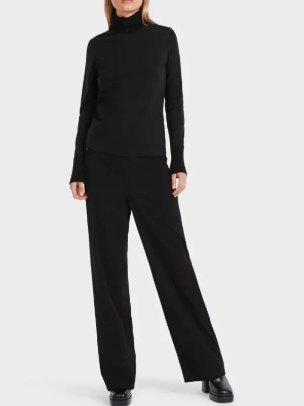 Marc Cain Collections Knitwear | Gifts Under £250^Black Turtleneck Polo Neck Top VC 48.25 J71 COL