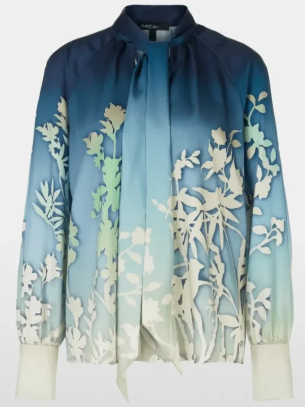 Marc Cain Collections Tops | Gifts Under £250^Blouse With Floral Silhouette Motif XC 51.10 W23