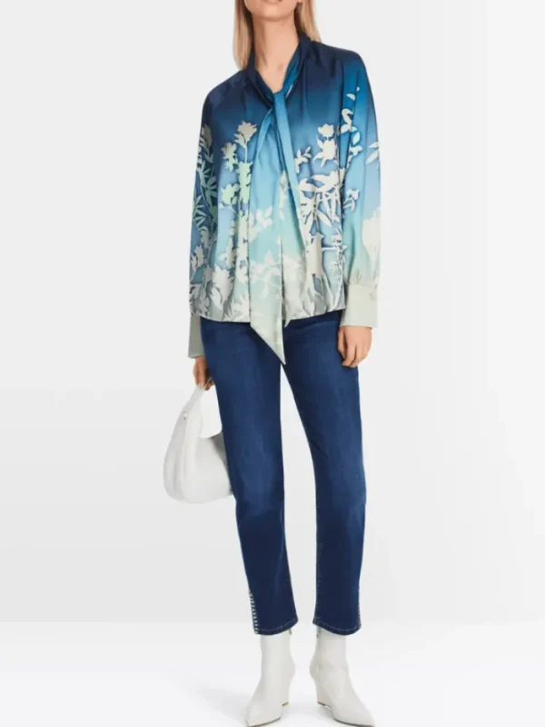 Marc Cain Collections Tops | Gifts Under £250^Blouse With Floral Silhouette Motif XC 51.10 W23