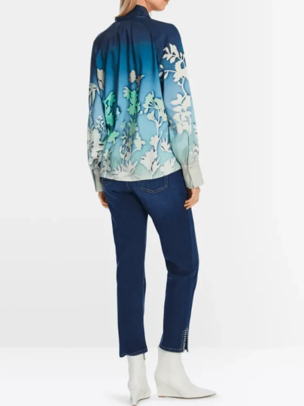 Marc Cain Collections Tops | Gifts Under £250^Blouse With Floral Silhouette Motif XC 51.10 W23