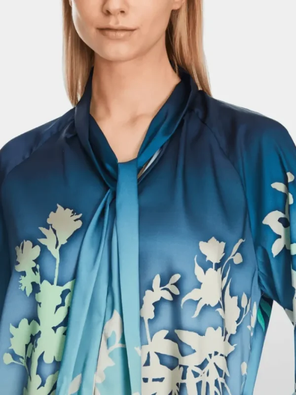 Marc Cain Collections Tops | Gifts Under £250^Blouse With Floral Silhouette Motif XC 51.10 W23