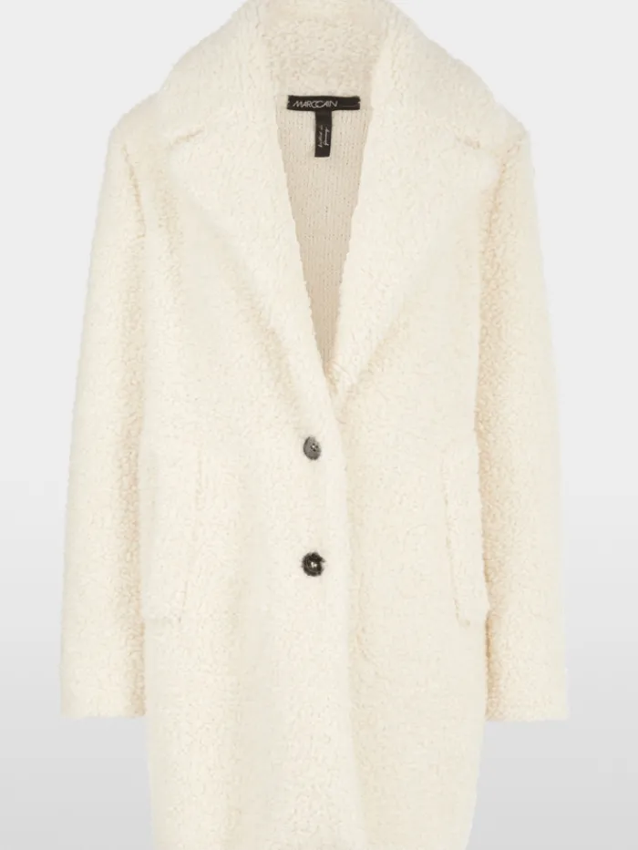 marc_cain_collections_bou_0.webp Marc Cain Collections Coats And Jackets | Luxury Gifts^Boucle Coatigan In Ecru XC 39.07 M14 COL 112