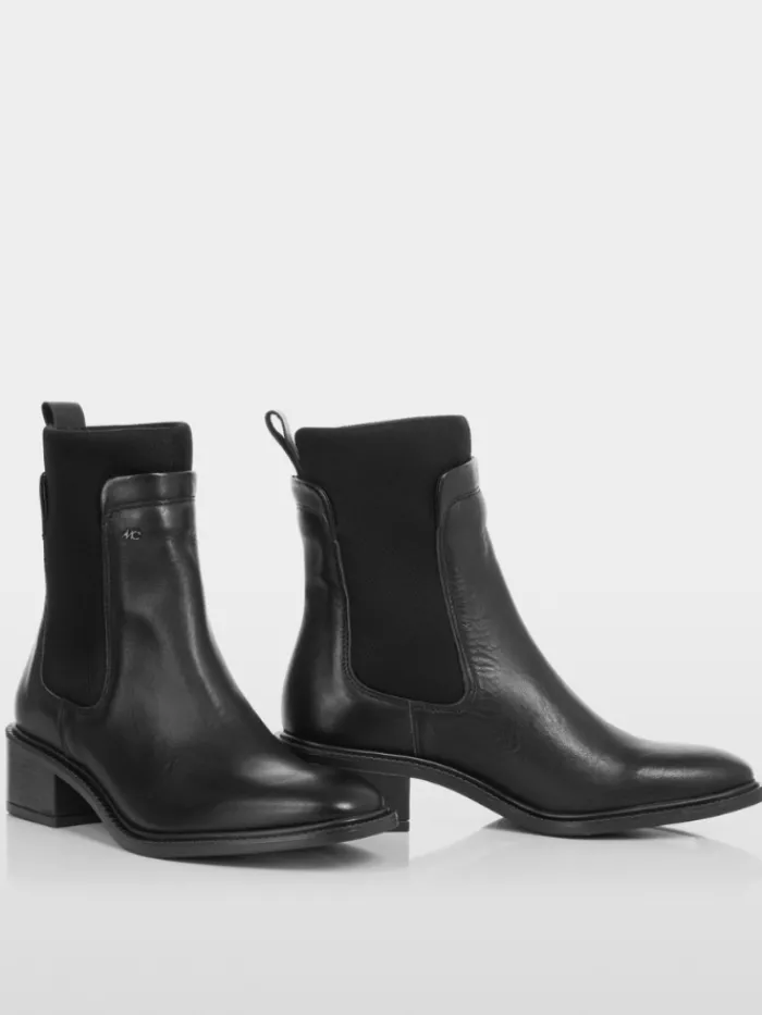 marc_cain_collections_cal_0.webp Marc Cain Collections Footwear | Footwear^Calfskin Slip On Ankle Boots In Black XC SB.09 L