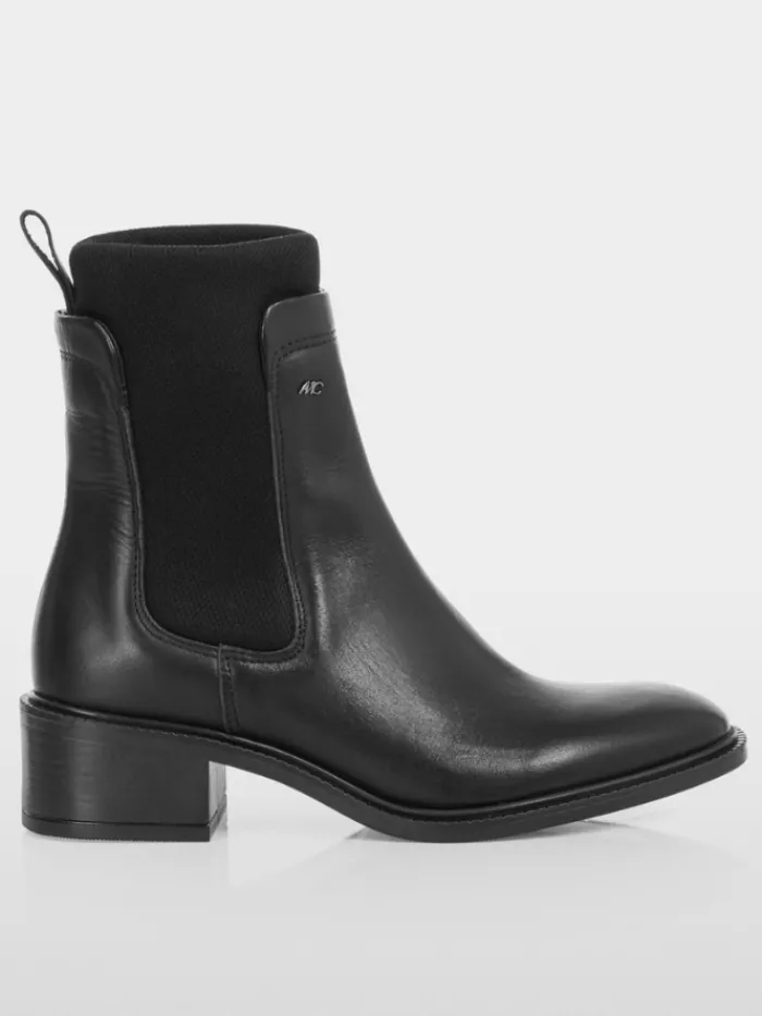 marc_cain_collections_cal_2.webp Marc Cain Collections Footwear | Footwear^Calfskin Slip On Ankle Boots In Black XC SB.09 L
