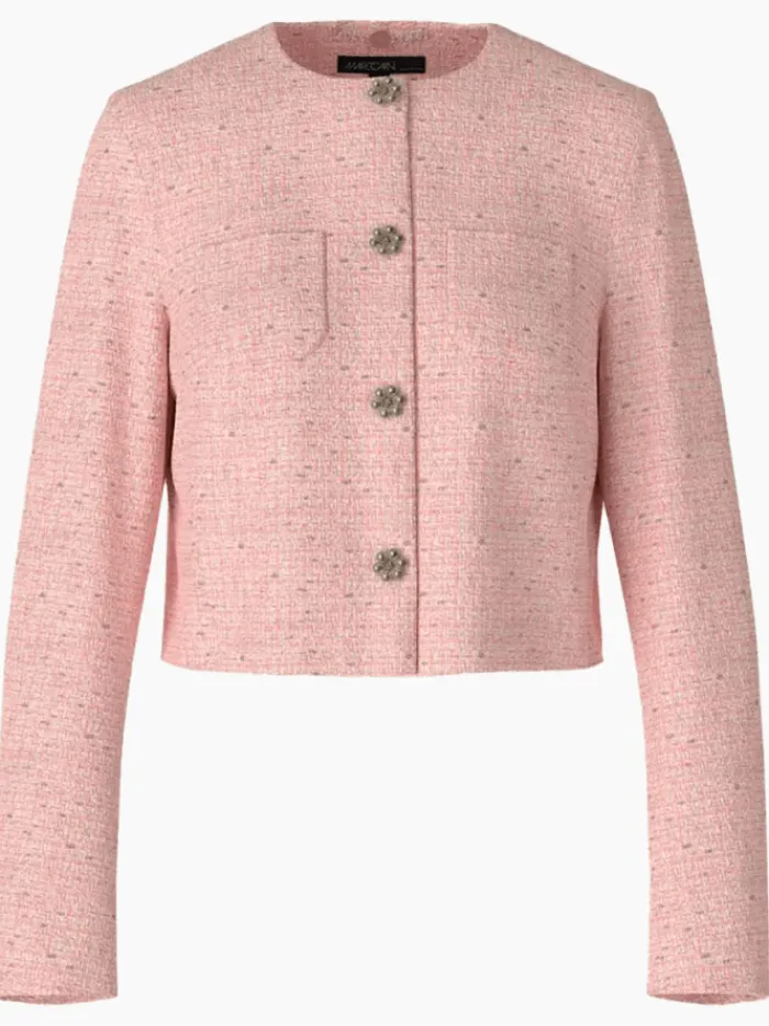 marc_cain_collections_che_0.webp Marc Cain Collections Coats And Jackets | Gifts Under £250^Checked Jacket With Pearl Buttons WC 31.22 W88 C