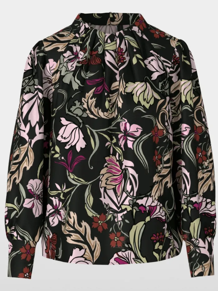 marc_cain_collections_flo_0.webp Marc Cain Collections Tops | Gifts Under £250^Floral Blouse With Silk XC 51.19 W44 COL 900