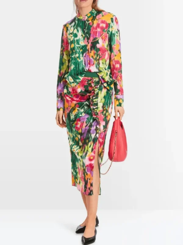 Marc Cain Collections Tops | Gifts Under £100^Floral Print Blouse XC 51.22 W04 COL 558