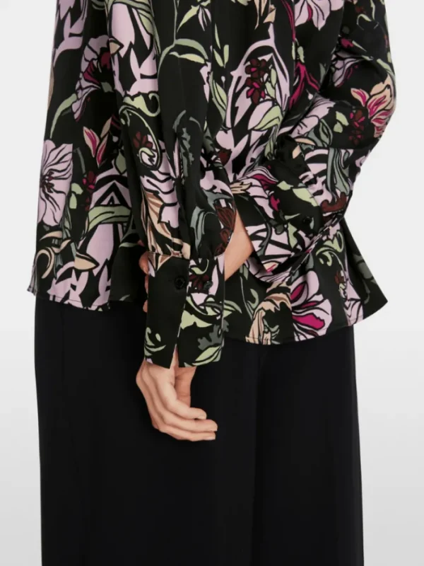 Marc Cain Collections Tops | Gifts Under £250^Floral Blouse With Silk XC 51.19 W44 COL 900