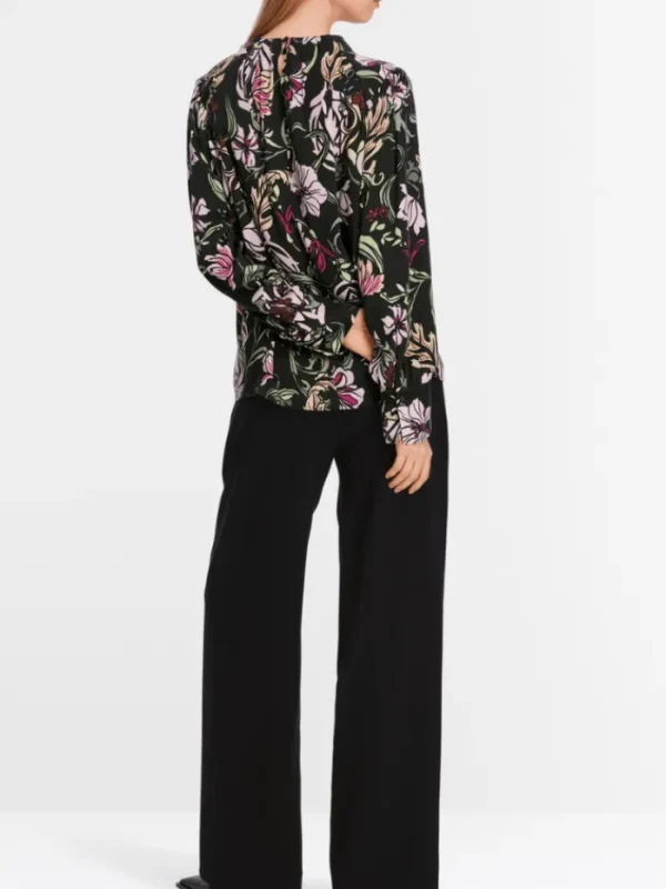 Marc Cain Collections Tops | Gifts Under £250^Floral Blouse With Silk XC 51.19 W44 COL 900