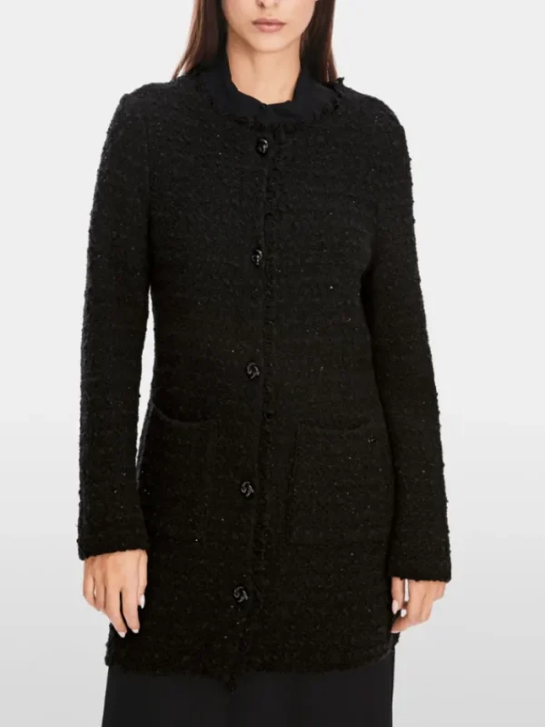 Marc Cain Collections Coats And Jackets | Luxury Gifts^Long Cardigan In Black XC 39.09 M24 Col 900