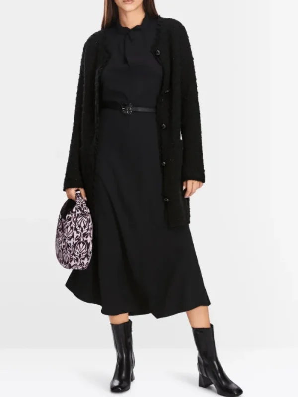 Marc Cain Collections Coats And Jackets | Luxury Gifts^Long Cardigan In Black XC 39.09 M24 Col 900