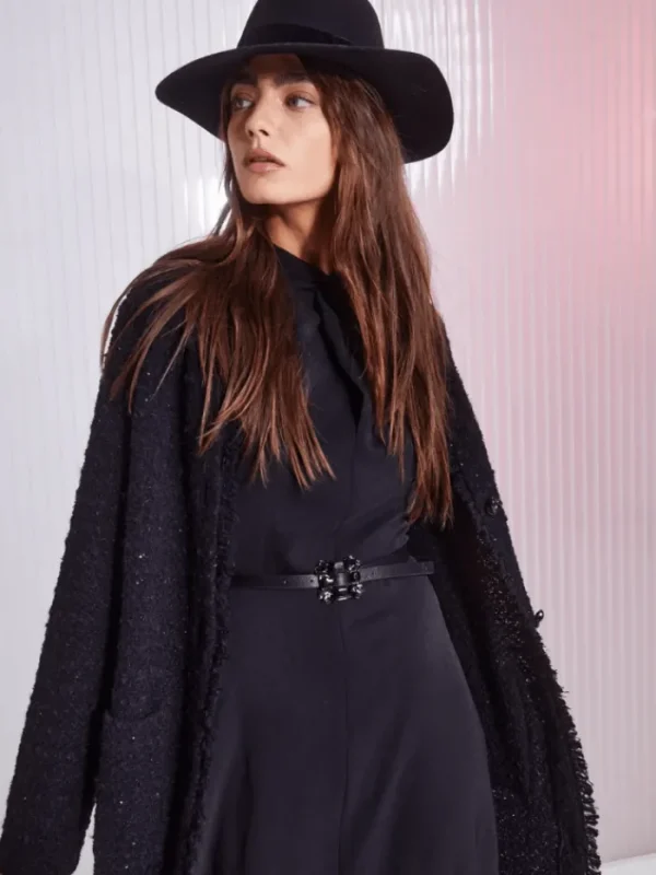 Marc Cain Collections Coats And Jackets | Luxury Gifts^Long Cardigan In Black XC 39.09 M24 Col 900