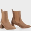 Marc Cain Collections Footwear | Footwear^Nubuck Ankle Boots In Bright Toffee XC SB.07 L18