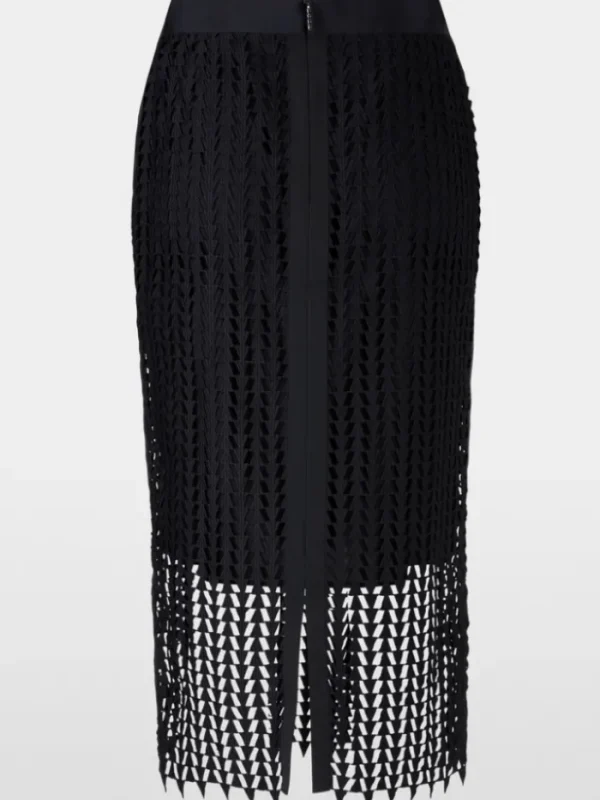 Marc Cain Collections Gifts Under £100^Openwork Midi Skirt In Midnight Blue XC 71.10 W3