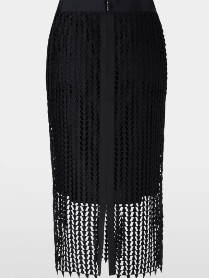 marc_cain_collections_ope_2.webp Marc Cain Collections Gifts Under £100^Openwork Midi Skirt In Midnight Blue XC 71.10 W3