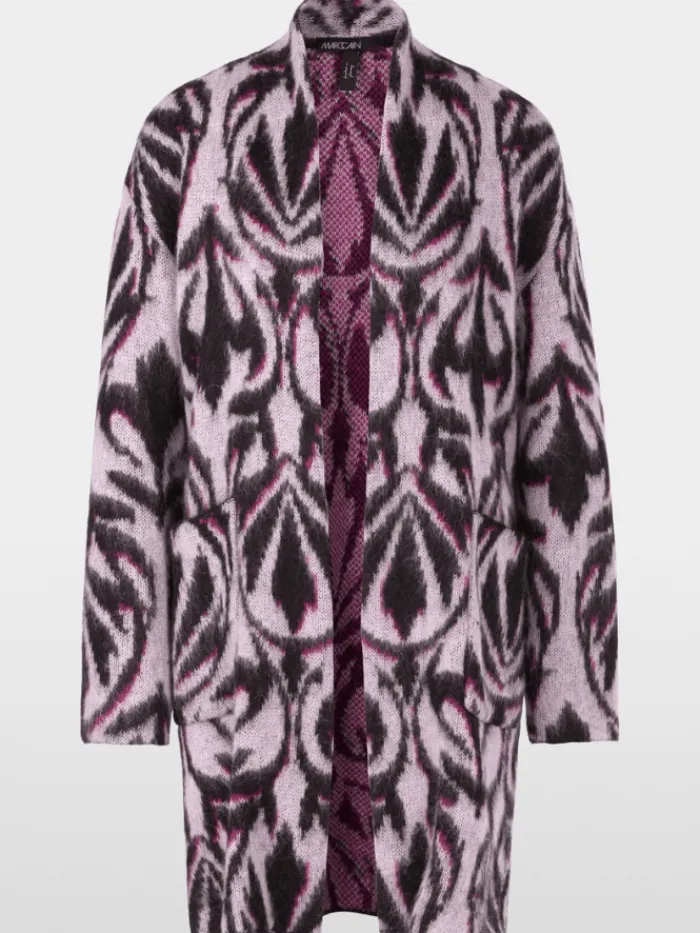 marc_cain_collections_pat_0-1.webp Marc Cain Collections Coats And Jackets | Luxury Gifts^Patterned Coat in Purple XC 11.03 M21 Col 250