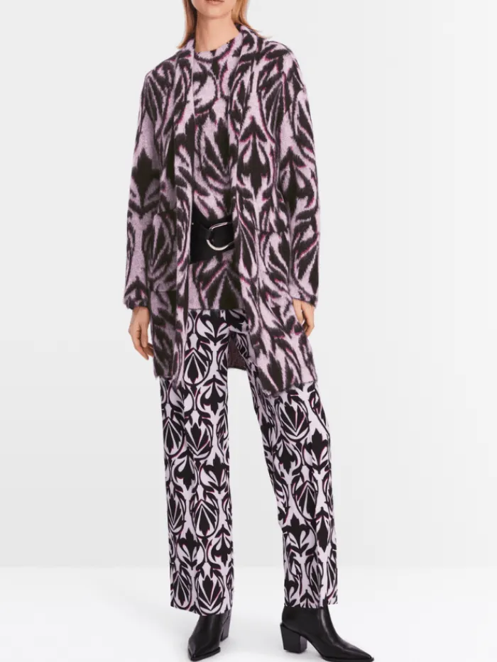 marc_cain_collections_pat_3-1.webp Marc Cain Collections Coats And Jackets | Luxury Gifts^Patterned Coat in Purple XC 11.03 M21 Col 250
